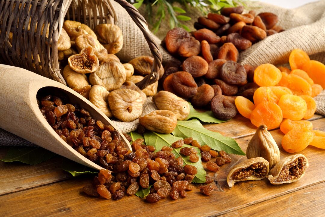 Dried fruits to increase potency