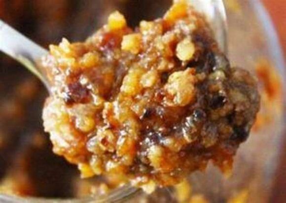 Honey-mesh mixture