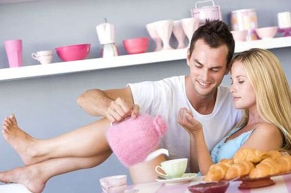 happy man and happy woman